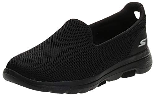 Skechers Performance Go Walk 5, Zapatillas Mujer, Negro (BBK Black Textile/Trim), 39 EU