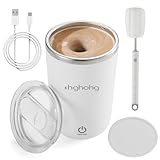 HGHOHG Self Stirring Coffee Mug, 2025 New Automatic Magnetic Stirring Cup, 12Oz, Rechargeable Electric Mixing Cup for Coffee, Milk, Tea,Portable For Travel, Office,School, Gym And Gift (White)