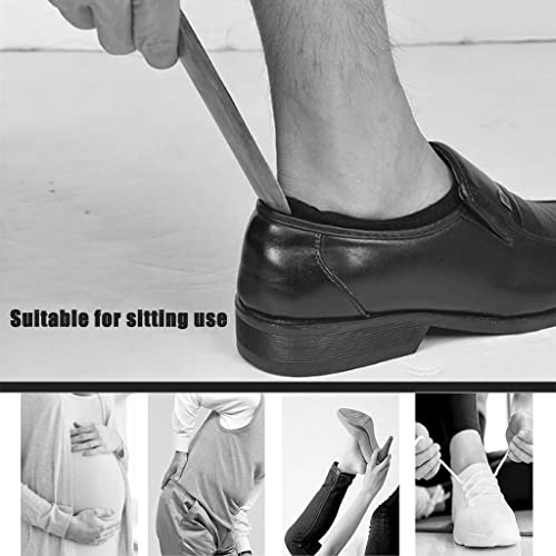Cuerno del zapato corto de madera portátil con mango compacto multicolor 3