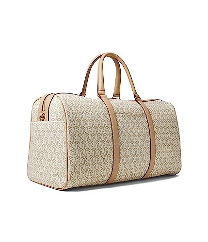 Anne Klein AK Cube Logo Weekender w/Pouch Oatmilk/White/Oatmilk One Size2