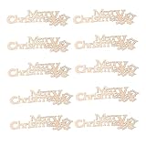 ZOYEME 10 pièces Lettres en Bois adaptées for l'artisanat Bricolage Anglais Lettre Petite Puce de Bois Scrapbook décoration de la Maison Ornement décor