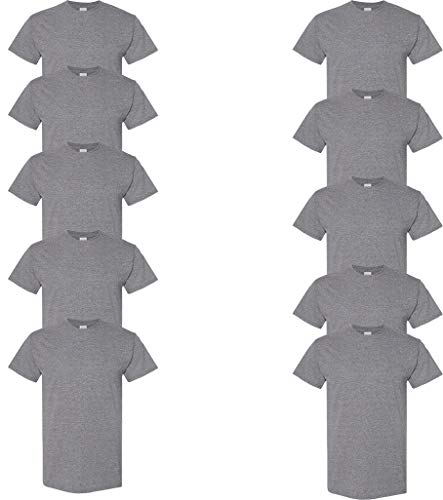 T-shirt en coton épais pour homme fort en taille 2XL lot de 10 Gildan