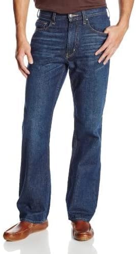 Haggar Men's 5-Year Wash Relaxed Fit 5-Pocket Denim Jean