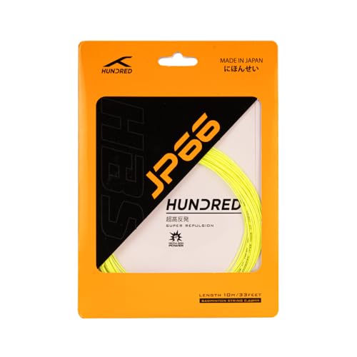 Image of Hundred JP 66 Badminton String | 0.66 mm High Repulsion & Control | Premium Hitting Sound & Shock Absorption | Durable Multi-Filament Nylon
