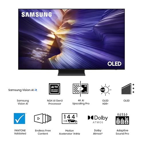 Samsung 163 cm (65 inches) 4K Ultra HD Smart OLED TV QA65S90FAELXL (Graphite Black) view 2