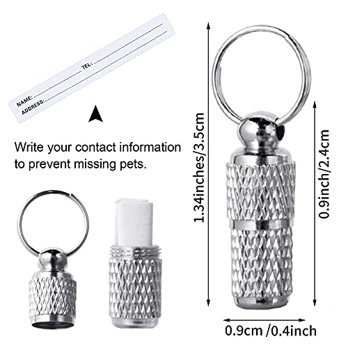 5 Pack Pet ID Tags,Custom Dog Tags Cat Tags Personalized,Dog Tags with Name Tag and Tel Address,Puppy and Kitten Collar Silver Accessories 5 Pack Pet ID Tags,Custom Dog Tags Cat Tags Personalized,Dog Tags with Name Tag and Tel Address,Puppy and Kitten Collar Silver Accessories