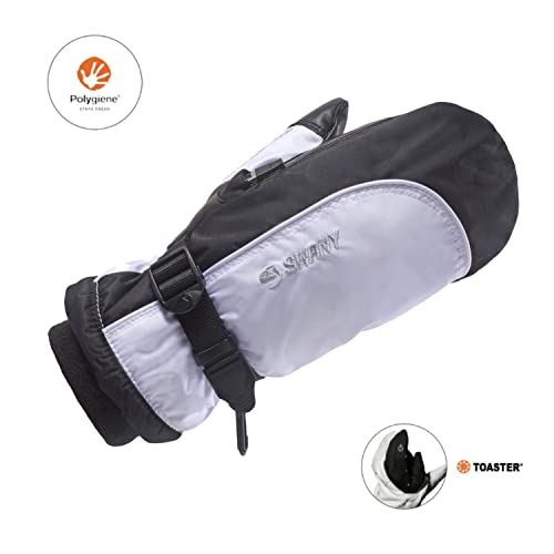 Image of Swany Junior Softy 2.1 Warm Insulated Durable Flexible Toaster Leather Palm Winter Sports Mittens