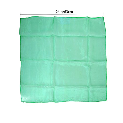 Tinksky zijdedoeken jongleerdoeken chiffontoeken gezoomde vierkante beweging sjaals vastleggen jongleerdansjaals (set 12… - Image 4