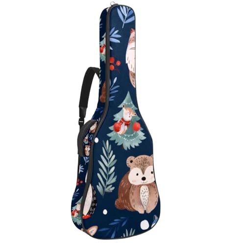 Housse de guitare acoustique souple contre la pluie avec double poche de rangement pratique
