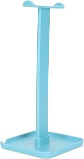 Soporte para Auriculares para Juegos, ABS Multifuncional, Soporte para Auriculares Que Ahorra Espacio, Resistente y Duradero, Soporte de Color Brillante con Bandeja de (Blue)