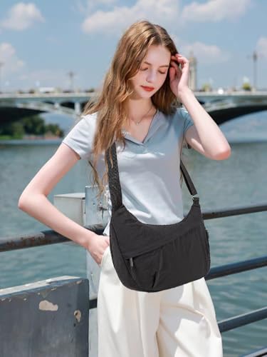 Nylon Crescent Crossbody Bag for Women Shoulder Tote Handbag Casual Sling Bag for Outdoor Travel3