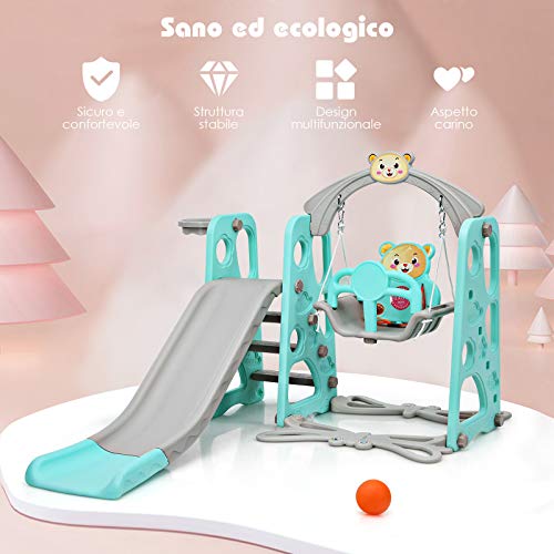 GOPLUS 3 in 1 Set Scivoli Bambini, con Scivolo