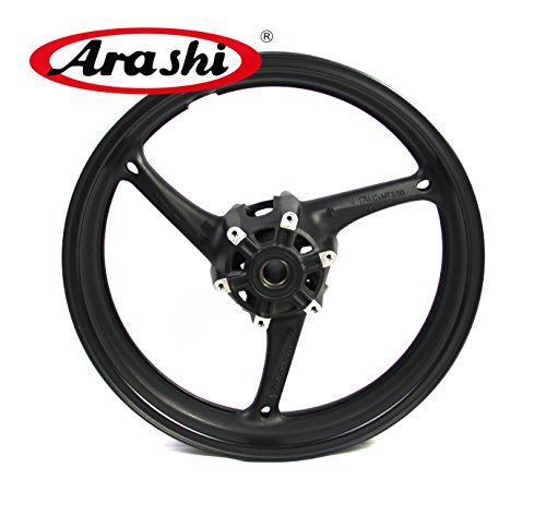 Arashi Front Wheel Rim for SUZUKI GSXR 600 750 2008-2010 / GSXR 1000 2009-2016 Motorcycle Replacement Accessories GSX-R 600 750 1000 GSX-R1000 GSXR600 GSXR750 Matte Black 2011 2012 2013 2014 2015
