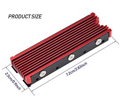 image for DAMOMCO M.2 SSD NVMe Heatsink for Samsung 990 980 Pro 970 EVO Plus SN5