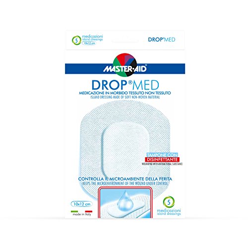 Master Aid Drop Med 10 x 12 cm, 5 pièces
