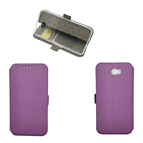 QiongniAN Cover per Huawei Y6 II Compact,Custodia in Pelle Custodia per Huawei Y5 II CUN-L01 / Y5II CUN-L03 CUN-L23 CUN-L33 / Y6II Compact LYO-L21 LYO-L01 / Honor 5 Play Custodia Cover Case Purple