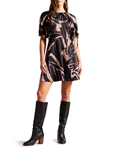 Ted Baker Damen GILLIAA Casual Dress, Black,4