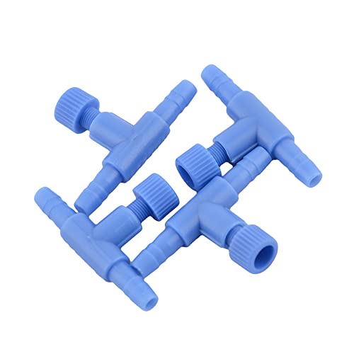 A ABSOPRO Poisson Réservoir Aquarium T Forme Air Ligne Tube Contrôle Vanne Connecteur Plastique (Ensemble de 4)