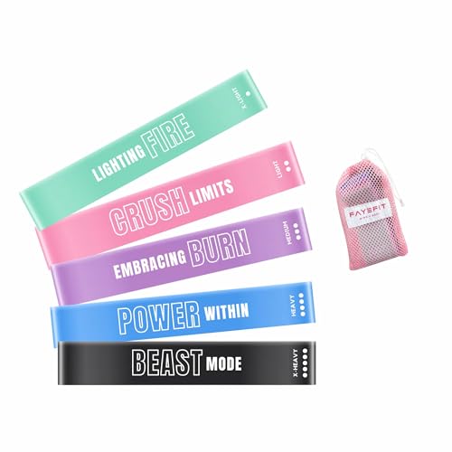 Resistance Bands for Workout – Set of 5 Exercise Loops