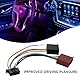 ComPDCVD 16 Polig Autoradio ISO Adapter Pioneer Auto Stereo Radio Loom Kabel Mit 4-in-1 Auto Zierleistenkeile Autoradio Kabelbaum Radioanschlusskabel Für ISO Bus Kabelbaumstecker Ersatz