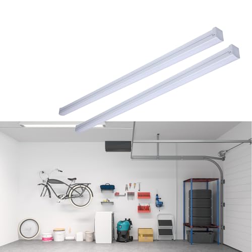 Tira LED Satco 4 pies 30W CCT Ajustable 2 Pack miniatura 1
