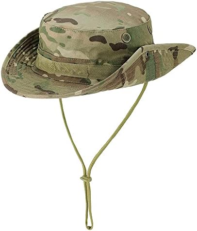 Military Tactical Boonie Hats for Men Women, Summer UV Sun Protection Bucket Hat Wide Brim Outdoor Safari Fishing Cap