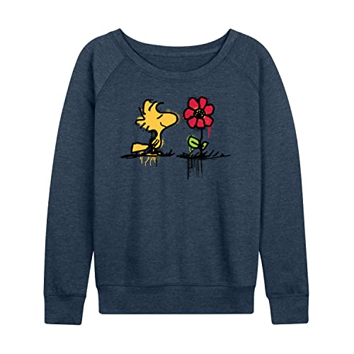 HYBRID APPAREL - Peanuts - Woodstock Rose - Women's Lightweight French Terry Pullover