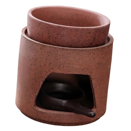 CAZSTYK Quemadores de cerámica para aceites esenciales y ceras, con soporte para velas, cuchara, dormitorio, sala de estar, decoración de ceras