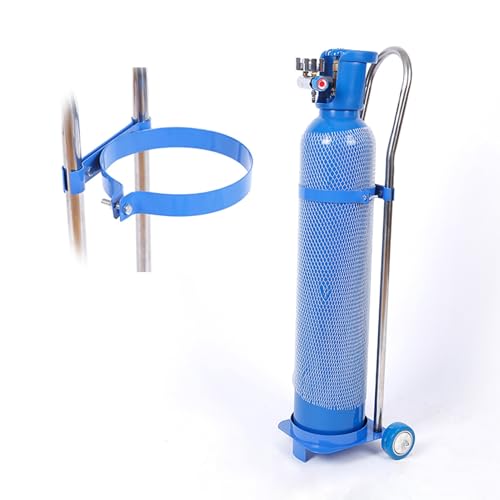 Support pour bouteille d'oxygène chariot portable à hauteur réglable 109 cm