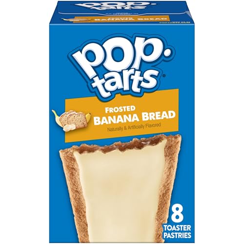 Image of Pop-Tarts Toaster Pastries, Breakfast Foods, Kids Snacks, Frosted Banana Bread (8 Pop-Tarts)