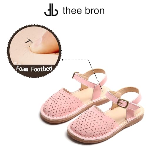 Image of THEE BRON Toddler Girls Espadrilles Sandals Hollow Out Rustic Dress Shoes