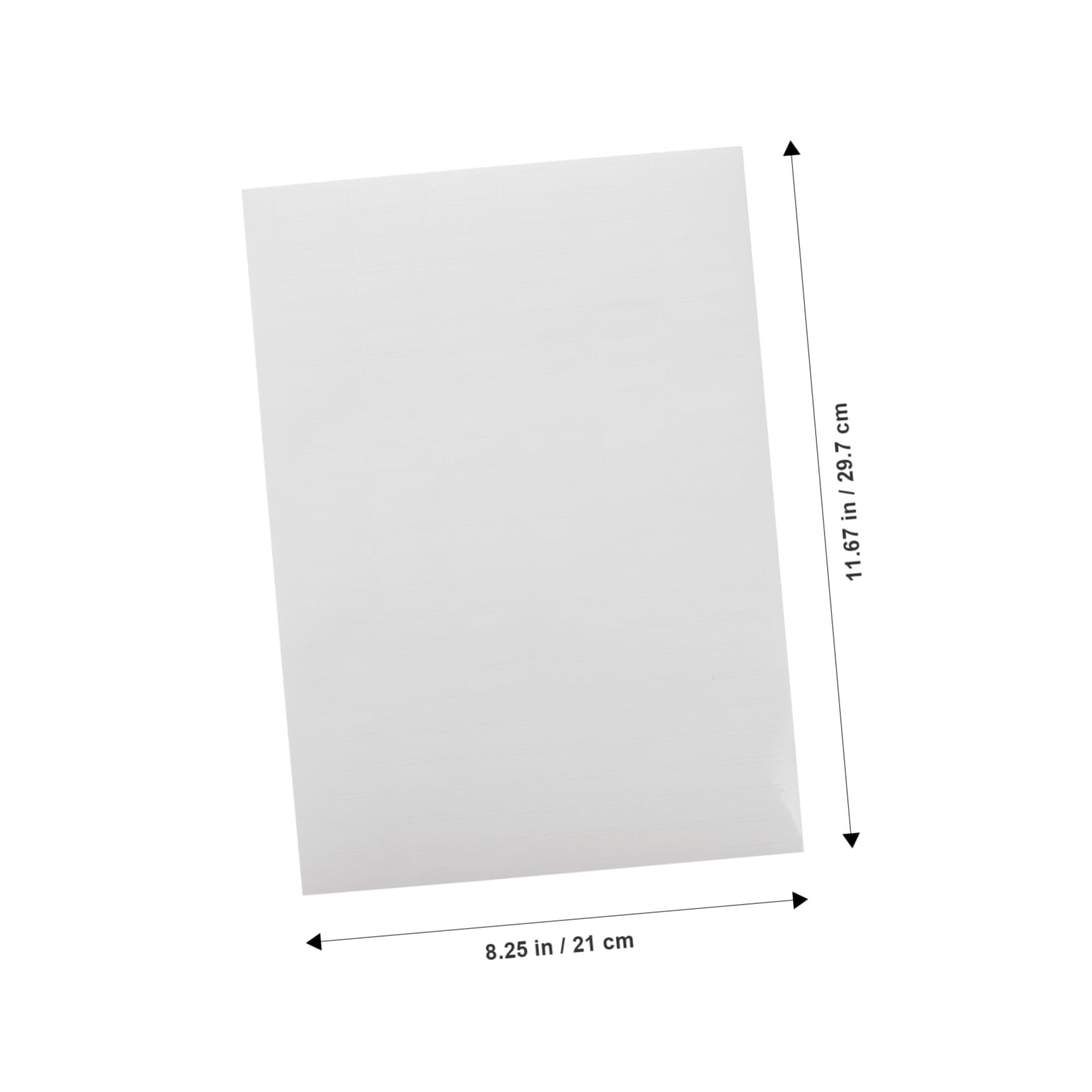 Papier Étiquette Autocollant pour Imprimante 100 Feuilles Blanc