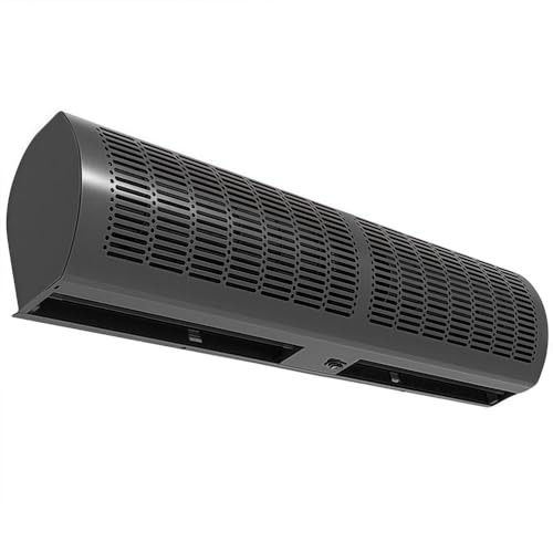 Cortina de aire para puerta, potente ventilador de pared con 2 velocidades y dirección de viento ajustable, fácil instalación para el hogar, garaje, tienda, restaurante