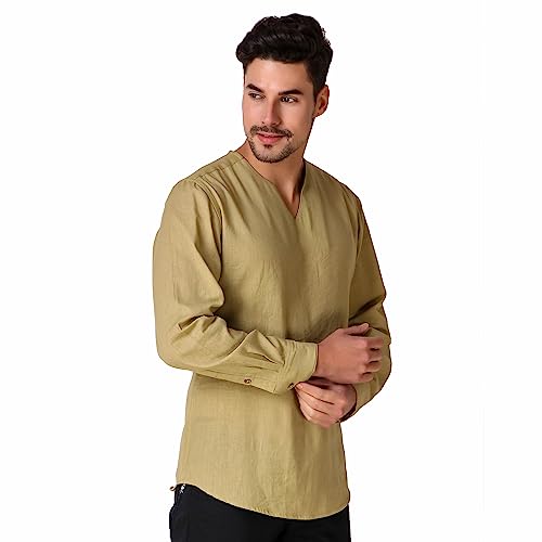 Image of rytras Men's Cotton Straight Fit Straight Kurta