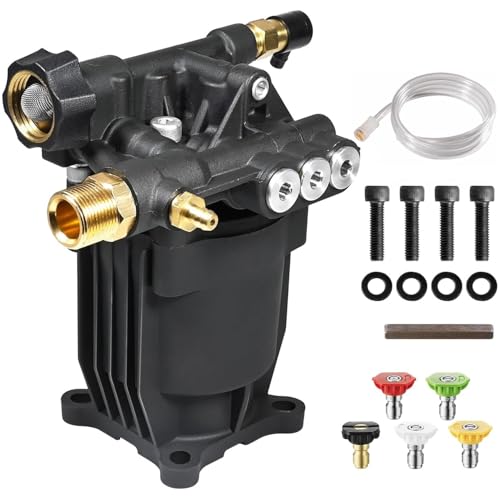 YAMATIC Pressure Washer Pump 3/4' Shaft Horizontal Power Washer Pump Max 3200 PSI 2.5 GPM Replacement Pump Compatible with Simpson 90028, 90029,MSH3125,520006, Honda GC190 GC160,AR rmv 2.5g30