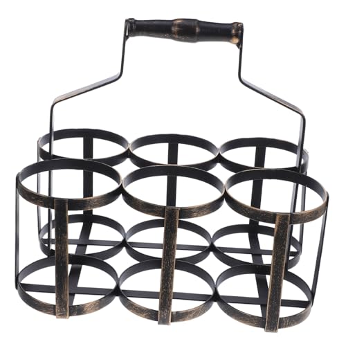 Panier à vin robuste anti-choc pour transporter 6 bouteilles sans risque - 2