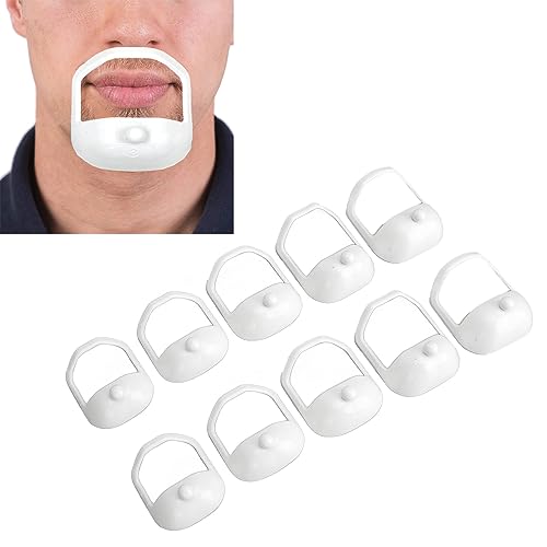 Sonew Beard Shaving Template, Face Hair Styling Templates, Beard Shaping Styling Template, Trimming Beard Shaping Styling Shaper, 2 Set, 5 Different Size