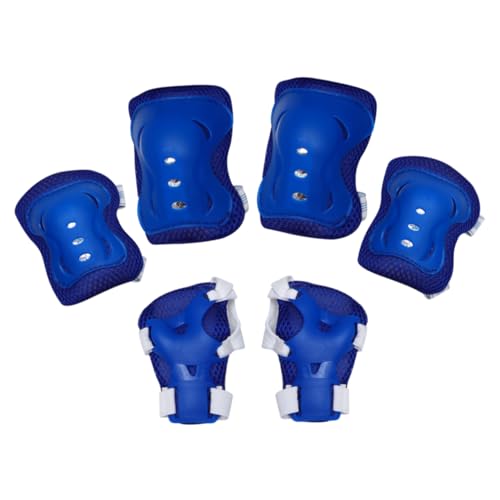 POPETPOP 1 Set 6pcs Sports Wrist Guard Skate Safety Skating for Cycling Accessories Pads Bicycle Accessories Boy Equipment Youth Scooter Biking Blue