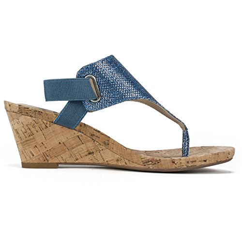 Image of WHITE MOUNTAIN Women's All Good Cork Wedge Sandal