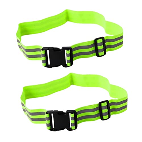 KESYOO 2pcs Adjustable Reflective Safety Belt for Night Running Comfortable Elastic Design High Visibility Shoulder Strap for Outdoor Activities for Jogging and Cycling
