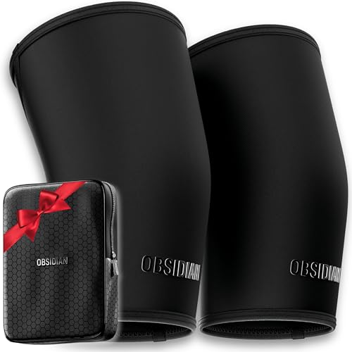 7mm Knee Sleeves Pro (1 Pair) for Weightlifting & Powerlifting - Premium Weightlifting Knee Sleeve for Men and Women - High Performance Neoprene Compression for Squats & Lifting - IPF Approved (M)