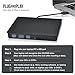 ROOFULL External CD DVD Drive for Laptop, USB 3.0 Portable CD/DVD-ROM +/-RW Optical Disk Player Reader Writer Burner with Protective Carrying Case for Laptop PC Mac, Windows 11/10/8/7, Linux Computer