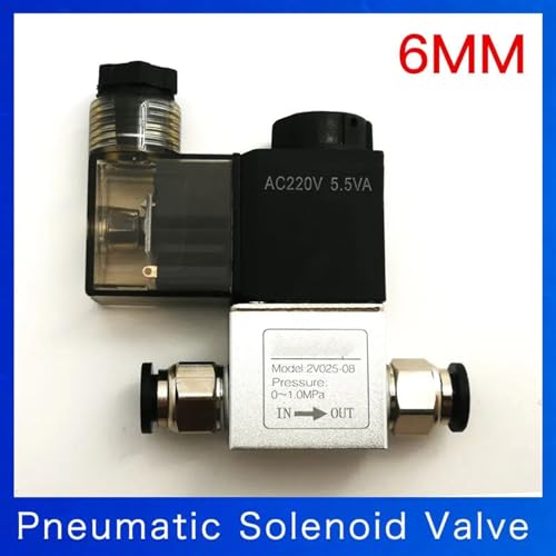 Électrovanne pneumatique 2V025-08 NF 1/4 pouce pour commande d'air comprimé - 3