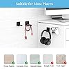 Cozycase Universal Adhesive Headphone Holder - Desk Hook, TPU Holder for Hanging Most Headsets and Controllers, 1 Piece #4