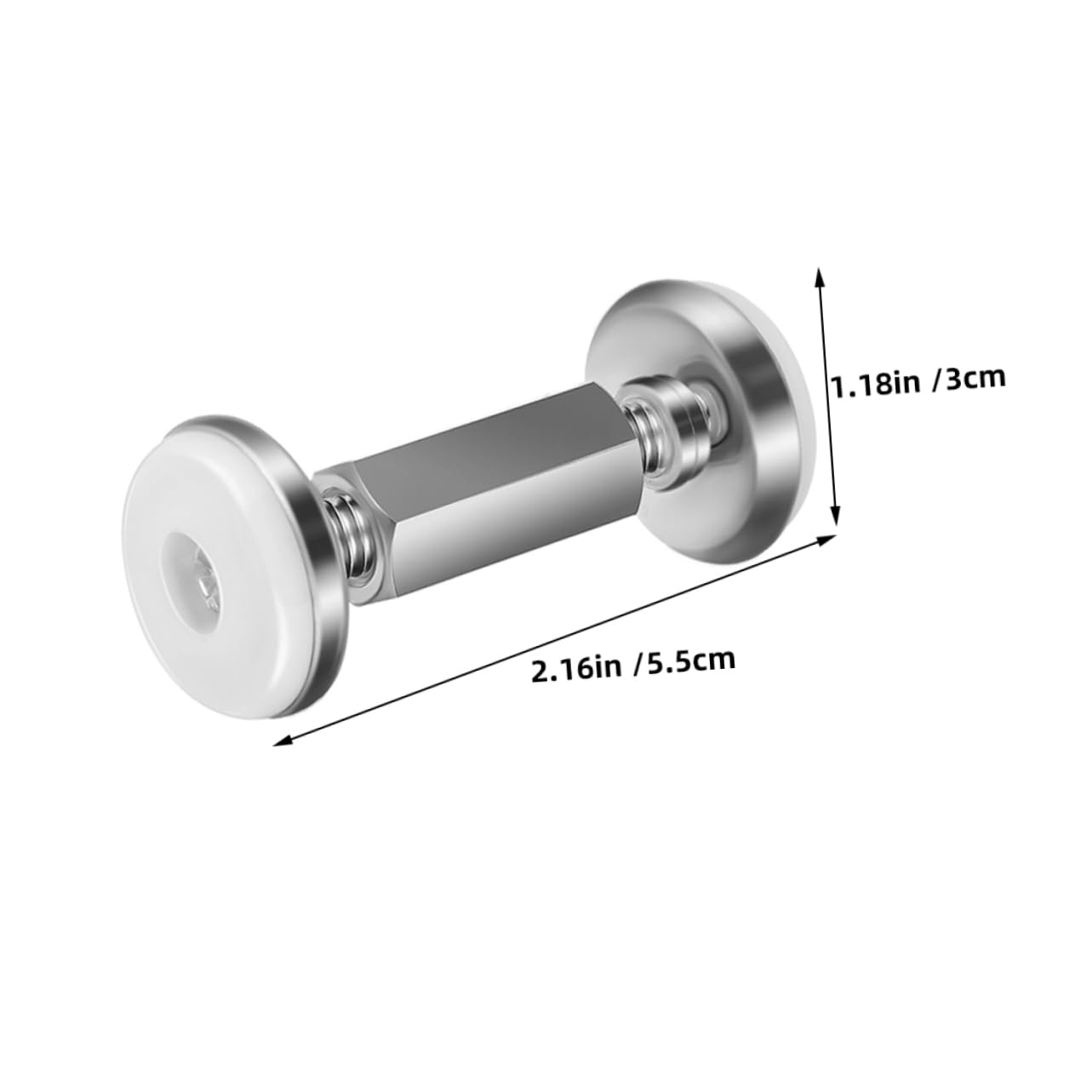 EPIGEIST 2pcs Adjustable Metal Headboard Stoppers for Wall Shake Tool with Strong Support Easy No Drill Installation Bed Frame Stabilizers for Wall Protection