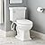 Signature Hardware 481684 Key West 1.28 GPF Two Piece Elongated Toilet - Bidet Seat Included, ADA Compliant - White