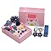 Produktbild 18 stuecke Maedchen Haarschmuck Mix Stil Maedchen Hair Bows Kits mit Abgedeckten Clips Haarspangen Haargummis