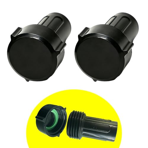 Cuckoo 3/8 Soaker Hose Repair Kit Male Connectors Hose Fittings Garden Hose Adapter Black(Male 2PCS)