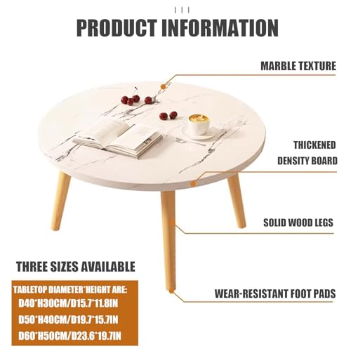 Table basse ronde : la solution design compact contre l'encombrement du salon - 3