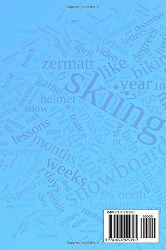 image for Skiing Journal Composition: Small lined Ski Notebook, Blank Paperback 